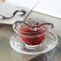DULTON ( ダルトン ) GLASS CUP & SAUCER "FIORE" ガラス カップ & ソーサー " フィオーレ " レトロ | ホームパーティー | レトロ | 可愛い | プレゼント | A615-818 | だるとん