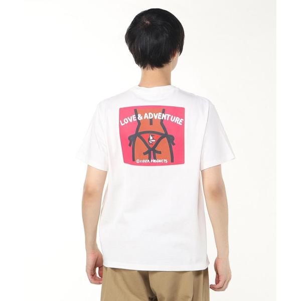 CHUMS ( チャムス ) かせきさいだぁ ヒップTシャツ | トップス | Tシャツ | シャツ | 半袖 | 夏服 | ホワイト | ウェア | トップス | ワンポイント | 刺繍 | CH01-2554 | コットン | バックプリント