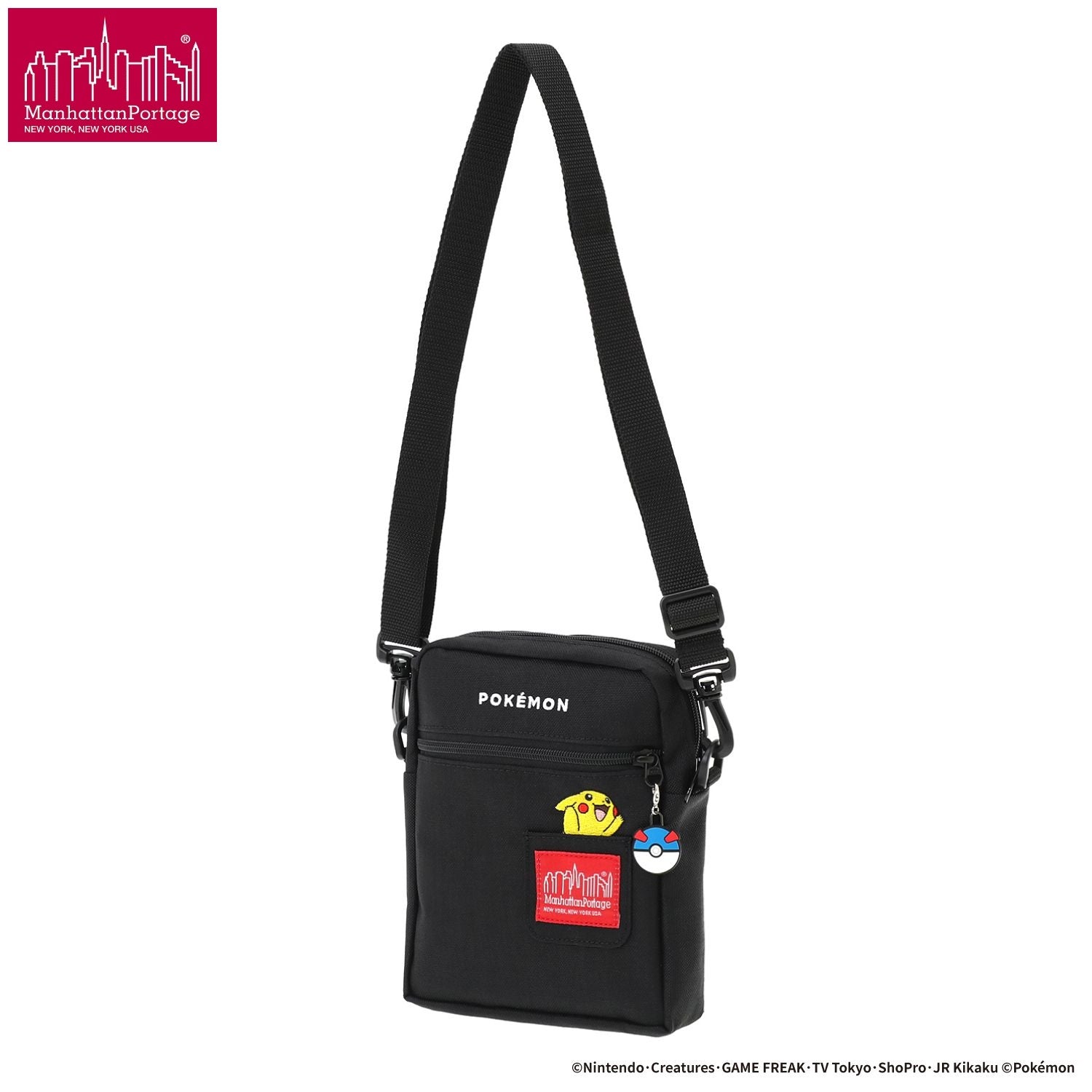 マンハッタンポーテージ Manhattan Portage CITY LIGHTS (SM) W/PL VER 2 BP ポケモン 25 ブラック 1403-PL-2-BP-PKMN25 BLK Manhattan Portage ( マンハッタンポーテージ ) CITY LIGHTS ( SM ) W