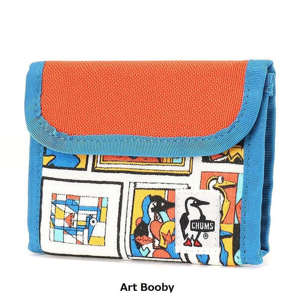 CHUMS ( チャムス ) トリフォルドウォレットスウェットナイロン Sax/Orange 財布 | ウォレット | 三つ折り財布 | コンパクト | 薄い | アウトドア | 旅行 | キャンプ | カジュアル | スウェット | 撥水