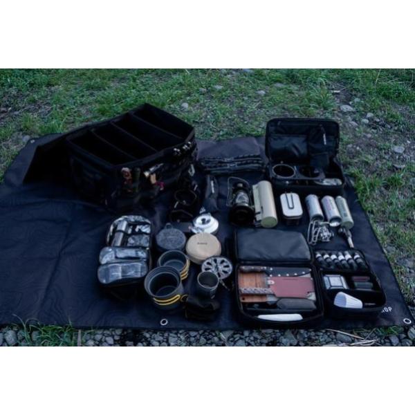 5050WORKSHOP ( フィフティフィフティワークショップ ) FOLDING BOXBAG 30L / 60L | 収納ケース | 積み重ね | 折りたたみ | ブラック | シンプル | アウトドア | レジャー | キャンプ | 整理 | 小物整理 | 車内 | 便利 | 防水 | 仕切り | 幅調整