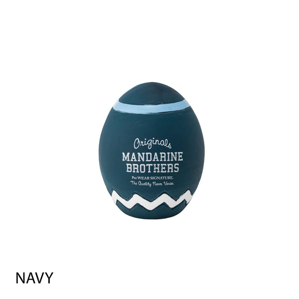 MANDARINE BROTHERS ( マンダリンブラザーズ ) LATEX ZIGZAG EGG TOY | おもちゃ | 犬 | イヌ | ペット | 室内 | 屋外 | ストレス発散 | たまご型 | 音が鳴る | まんだりんぶらざーず