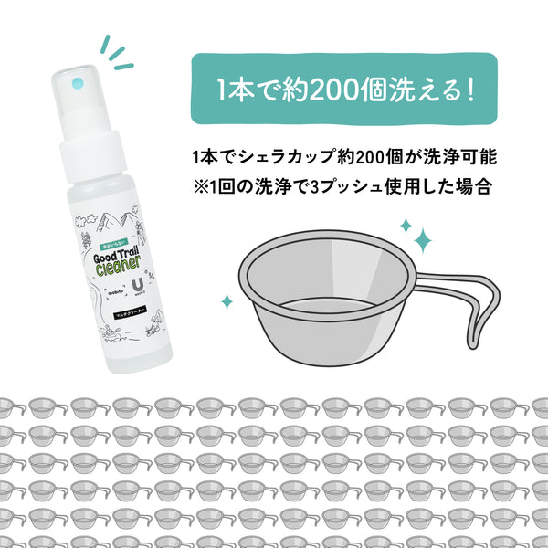 asobito ( アソビト ) 水がいらないGood Trail Cleaner | クリーナー | abo-20 | 洗浄 | 消臭 | 除菌 | 登山 | キャンプ | ハイキング | お出かけ | 水がいらない | 小型ボトル | アルカリイオン水 | スプレー
