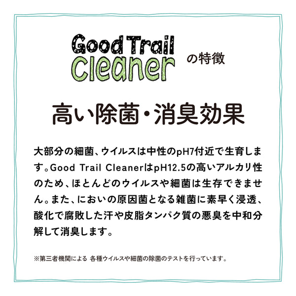 asobito ( アソビト ) 水がいらないGood Trail Cleaner | クリーナー | abo-20 | 洗浄 | 消臭 | 除菌 | 登山 | キャンプ | ハイキング | お出かけ | 水がいらない | 小型ボトル | アルカリイオン水 | スプレー