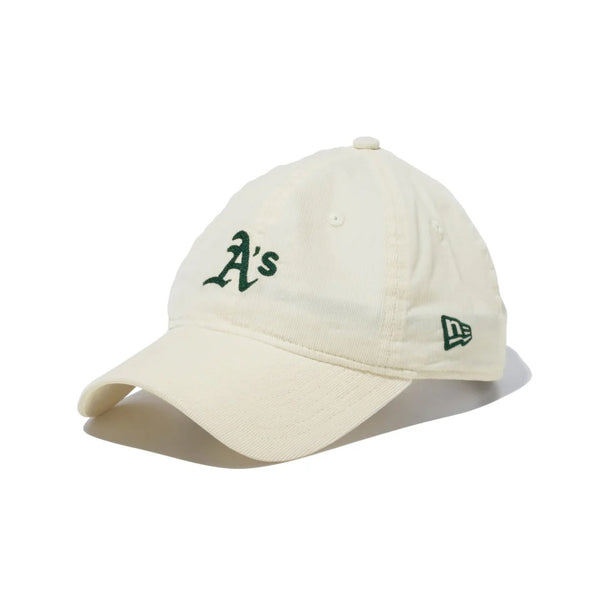 【 SALE 】NEW ERA ( ニューエラ ) 9TWENTY MLB Summer Corduroy オークランド ・ アスレチックス クロームホワイト 帽子 | キャップ | オシャレ | アウトドア | キャンプ | レジャー | 日よけ