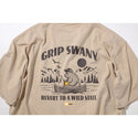 【 SALE 】GRIP SWANY ( グリップスワニー ) 【 GSWCT0043 】 W`S BEAR PRINT TEE | シャツ | ウィメンズ | レディース | Tシャツ | 半袖 | 夏服 | バックプリント | シンプル | 綿100% | ロゴ | クマ