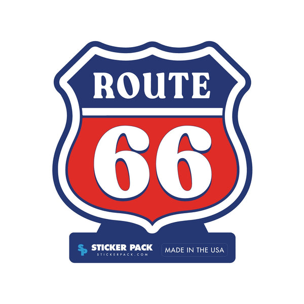 STICKER PACK ( ステッカーパック ) ルート66 レッド | ステッカー | すてっかー | 車 | 貼る | ハードボックス | キャリーバッグ | ハードケース | SPL01151 | すてっかーぱっく