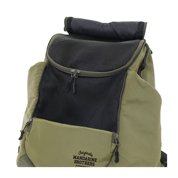 MANDARINE BROTHERS ( マンダリンブラザーズ ) WINSTON HUG BAG | キャリーバッグ | 犬 | ネコ | 猫 | お出かけ | 旅行 | 移動 | 2way | メッシュ | 抱っこ | 腰当 | まんだりんぶらざーず