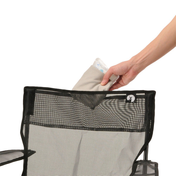 CAPTAIN STAG ( キャプテンスタッグ ) クールメッシュ リラックスラウンジチェア | チェア | 収束型 | アウトドア | BBQ | メッシュ | 軽い | コンパクト | ダブルドリンクホルダー | 保冷剤 | UC-1888 | UC-1887 | キャプスタ