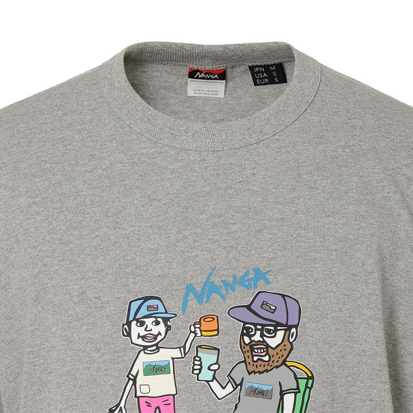 【 SALE 】NANGA ( ナンガ ) ECO HYBRID TEE ( FAM PT ) エコハイブリッドティー | シャツ | 半袖 | アウトドア | 夏服 | Tシャツ | N0003672 | グラフィックデザイン | 透けにくい | コットン | なんが