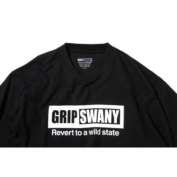 【 SALE 】GRIP SWANY ( グリップスワニー ) 【 GSMCT0009 】 BOX LOGO TEE | シャツ | 半袖 | 半袖シャツ | Tシャツ | ロゴ | シンプル | ショートスリーブTシャツ | プリントT | 夏服 | カジュアル | ぐりっぷすわにー