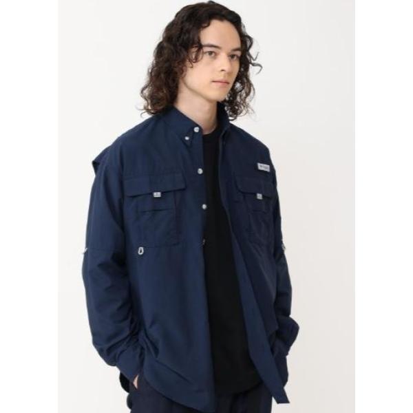 【 SALE 】Columbia ( コロンビア ) バハマII ロングスリーブシャツ シャツ | 長袖 | 長袖シャツ | クラシカルテイスト | 人気 | ロールアップ | メンズ | トップス | キャンプ | アウトドア