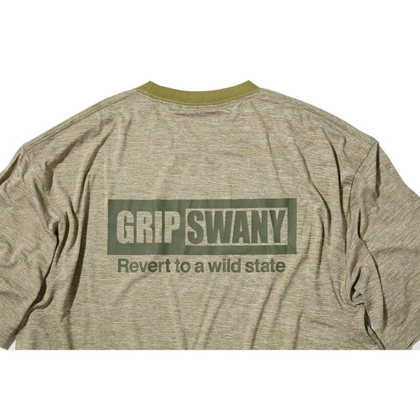 【 SALE 】GRIP SWANY ( グリップスワニー ) 【 GSMCT0014 】 BOX LOGO DRY S/S TEE | シャツ | Tシャツ | 半袖 | 半袖Tシャツ | 半袖シャツ | シンプル | UVカット | 速乾 | バックプリント | ランニング | キャンプ | ジム | 使いやすい | アウトドア | レジャー | ぐりっぷすわにー