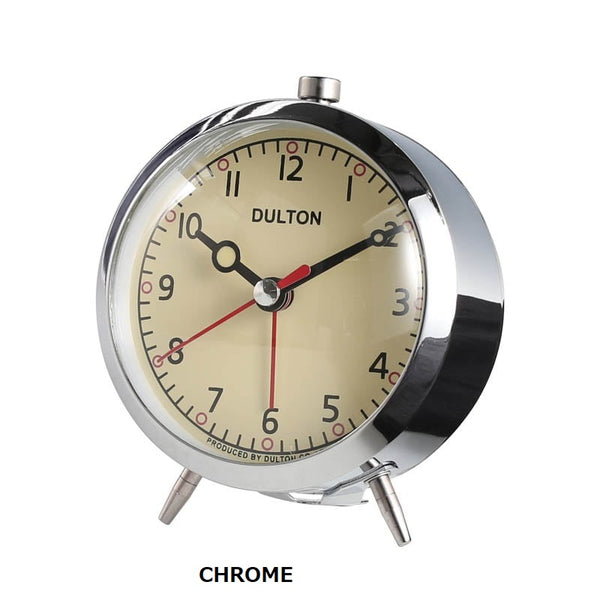 DULTON ( ダルトン ) アラーム クロック | 時計 | 置時計 | 可愛い | シンプル | 足付き | 無音に近い | ベル | 古典的 | オシャレ | インテリア | アラーム | 目覚まし時計 | 100-053Q | だるとん