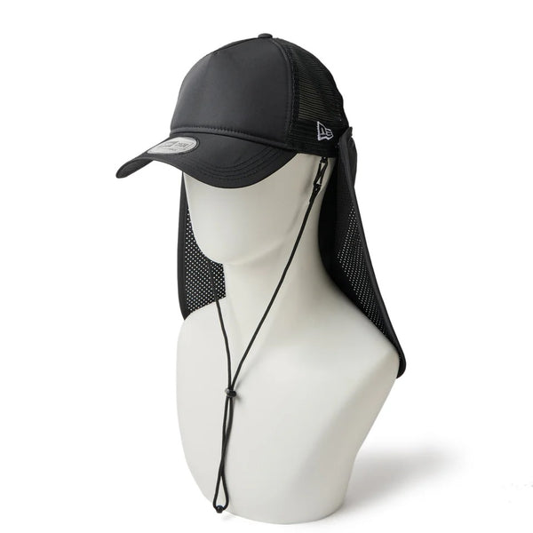 NEW ERA ( ニューエラ ) 9FORTY A-Frame トラッカー サンシェード Utility Collection Tech Surf ブラック | アウトドア | 帽子 | 日よけ | 黒色 | ポリエステル | 撥水 | ユニセックス | 手洗い可 | 14392234 | にゅーえら