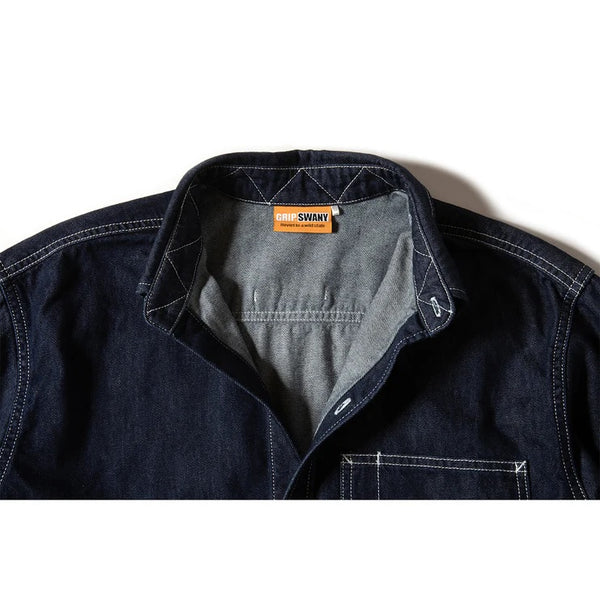 GRIP SWANY ( グリップスワニー ) 【 GSS-40 】 DENIM FIELD SHIRT シャツ | 長袖 | 長袖シャツ | アウトドア | キャンプ | トップス | アパレル | ワークテイスト | デニム | 武骨 | ポケット | 綿100%