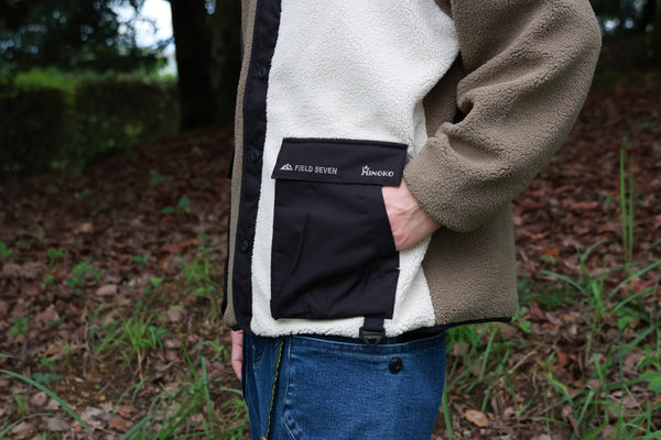 KRIFF MAYER×FIELD SEVENコラボ企画 HINOKOフリーススノーカラージャケット 2315104F