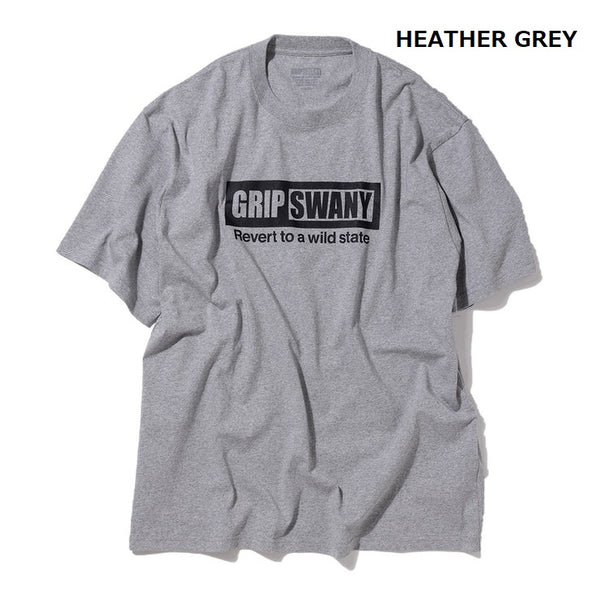 【 SALE 】GRIP SWANY ( グリップスワニー ) 【 GSMCT0009 】 BOX LOGO TEE | シャツ | 半袖 | 半袖シャツ | Tシャツ | ロゴ | シンプル | ショートスリーブTシャツ | プリントT | 夏服 | カジュアル | ぐりっぷすわにー