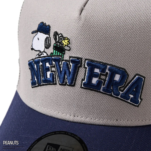 NEW ERA ( ニューエラ ) 9FORTY A-Frame トラッカー PEANUTS ピーナッツ アーチロゴ ゴルフ | 帽子 | キャップ | ユニセックス | サイズ調整 | キャップ | 日よけ | スヌーピー | スナップバック | メッシュ | ポリエステル | にゅーえら | 14432173 | 14432172