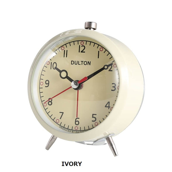 DULTON ( ダルトン ) アラーム クロック | 時計 | 置時計 | 可愛い | シンプル | 足付き | 無音に近い | ベル | 古典的 | オシャレ | インテリア | アラーム | 目覚まし時計 | 100-053Q | だるとん
