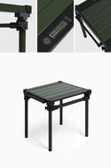 KZM OUTDOOR( カズミ アウトドア )フィールドトップストーブテーブル オリーブカーキ 折りたたみ 3段階 コンパクト 収納 アウトドア キャンプ 収納袋 便利 イベント K23T3U01