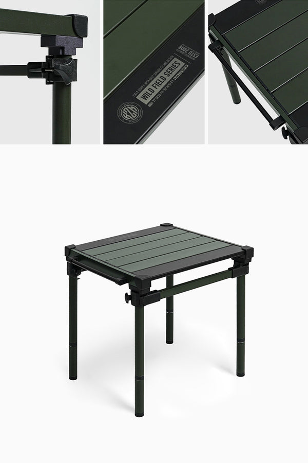 KZM OUTDOOR( カズミ アウトドア )フィールドトップストーブテーブル オリーブカーキ 折りたたみ 3段階 コンパクト 収納 アウトドア キャンプ 収納袋 便利 イベント K23T3U01