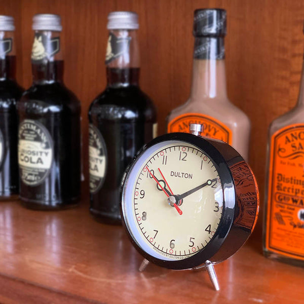 DULTON ( ダルトン ) アラーム クロック | 時計 | 置時計 | 可愛い | シンプル | 足付き | 無音に近い | ベル | 古典的 | オシャレ | インテリア | アラーム | 目覚まし時計 | 100-053Q | だるとん