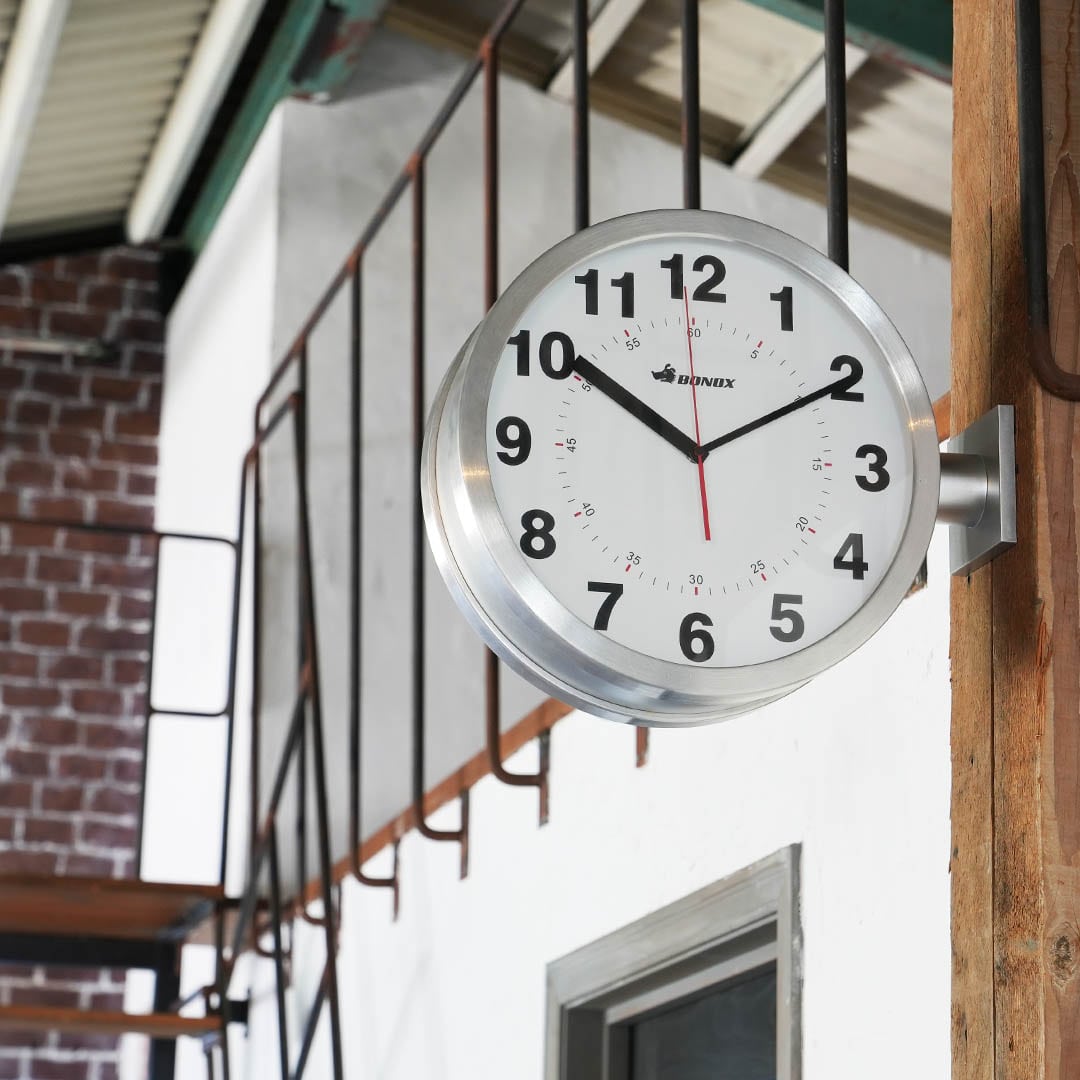 DULTON ( ダルトン ) DOUBLE FACE WALL CLOCK SILVER | 時計