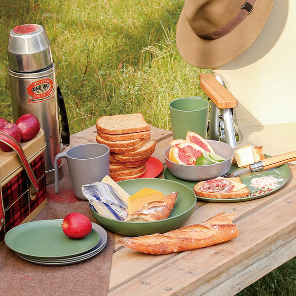 DULTON ( ダルトン ) M&B SHALLOW PLATE S | シャロー プレート | お皿 | シンプル | メラミン樹脂 | バンブーファイバー | オシャレ | 軽い | 割れにくい | 食洗機OK | K21-0359S | だるとん | サックス | グレージュ | グレー | イエロー | オレンジ