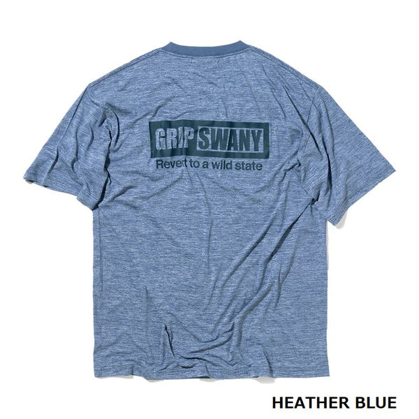【 SALE 】GRIP SWANY ( グリップスワニー ) 【 GSMCT0014 】 BOX LOGO DRY S/S TEE | シャツ | Tシャツ | 半袖 | 半袖Tシャツ | 半袖シャツ | シンプル | UVカット | 速乾 | バックプリント | ランニング | キャンプ | ジム | 使いやすい | アウトドア | レジャー | ぐりっぷすわにー