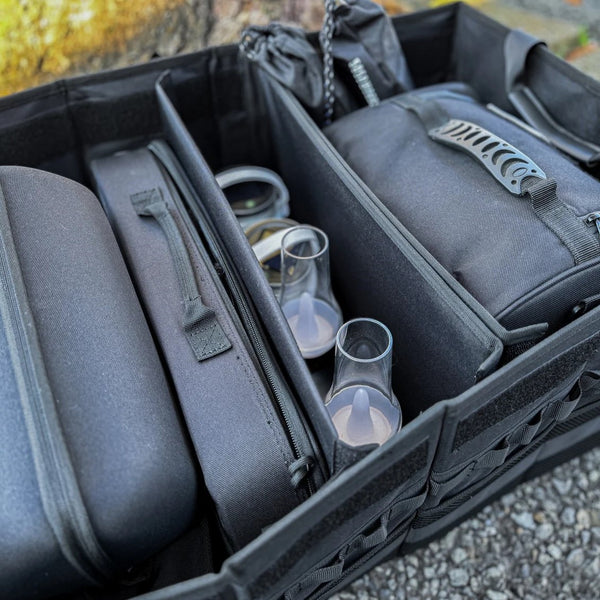 5050WORKSHOP ( フィフティフィフティワークショップ ) FOLDING BOXBAG 30L / 60L | 収納ケース | 積み重ね | 折りたたみ | ブラック | シンプル | アウトドア | レジャー | キャンプ | 整理 | 小物整理 | 車内 | 便利 | 防水 | 仕切り | 幅調整