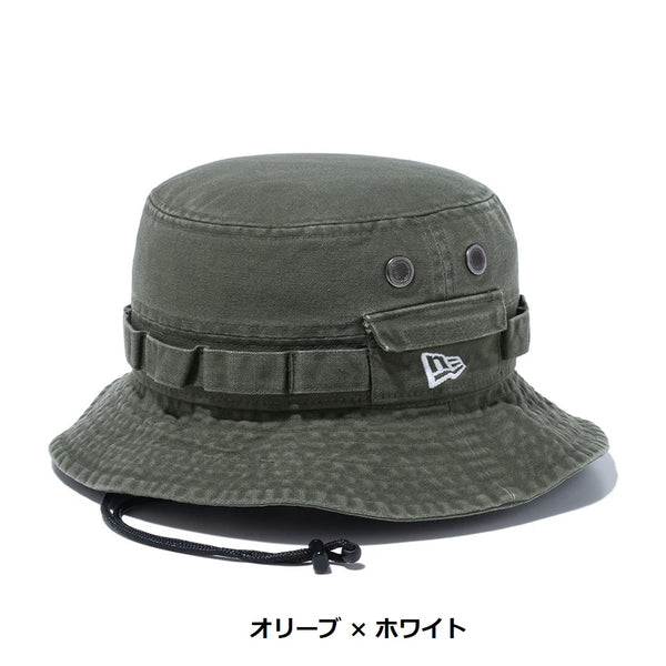 NEW ERA ( ニューエラ ) アドベンチャー ベーシック ダックコットン | 帽子 | アドベンチャーハット | ハット | 日よけ | アウトドア | レジャー | キャンプ | ウォッシュ加工 | あご紐 | 取り外し可能 | コットン | シンプル