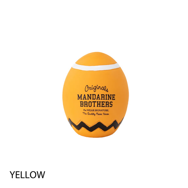 MANDARINE BROTHERS ( マンダリンブラザーズ ) LATEX ZIGZAG EGG TOY | おもちゃ | 犬 | イヌ | ペット | 室内 | 屋外 | ストレス発散 | たまご型 | 音が鳴る | まんだりんぶらざーず