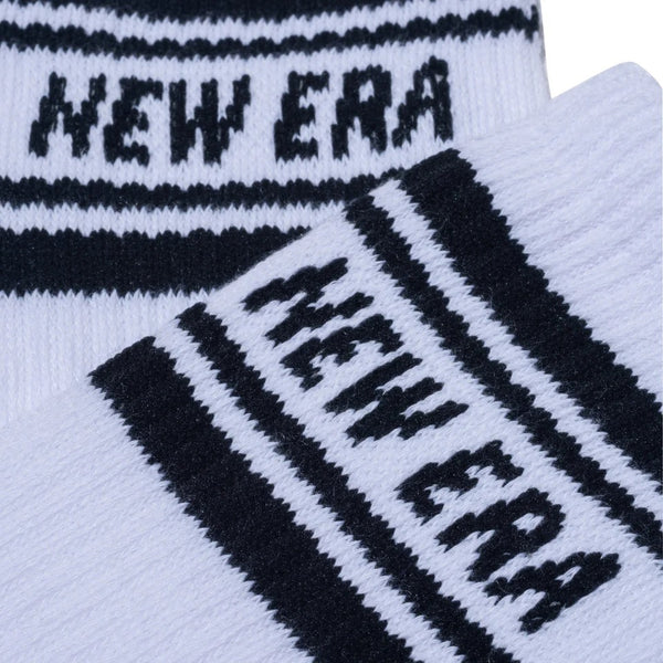 NEW ERA ( ニューエラ ) ソックス クルー 3ペア | 靴下 | 3足 | セット | 通勤 | 通学 | 毎日 | シンプル | ホワイト | ライン | 使いやすい | サイズ豊富 | アウトドア | キャンプ | レジャー | ネイビー | ブラック
