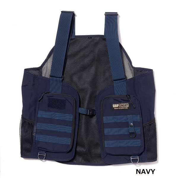 【 SALE 】GRIP SWANY ( グリップスワニー ) 【 GSMV0020 】 GS FIELD MOLLE VEST | ベスト | キャンプ |アウトドア | レジャー | 釣り | ナイロン100% | メッシュ | ぐりっぷすわにー