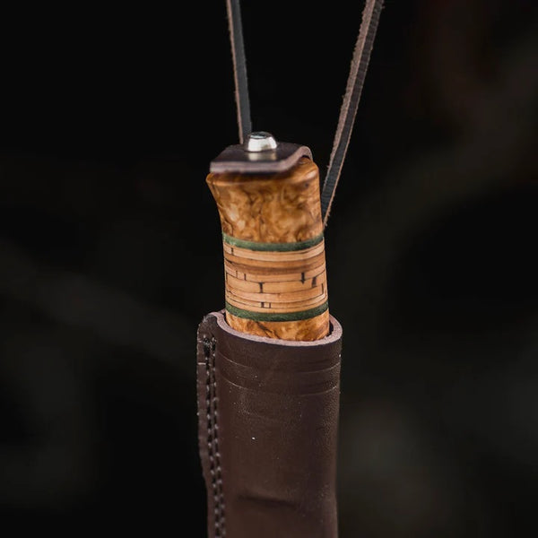 HELLE ( ヘレ ) トゥレ 2025 ジャパン エディション | 日本限定 | 白樺の皮 | ナイフ | 小型ナイフ | キャンプ | アウトドア | ネックナイフシース | ステンレス