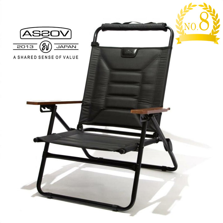 AS2OV ( アッソブ ) HIGH BACK RECLINING LOW ROVER CHAIR BLACK