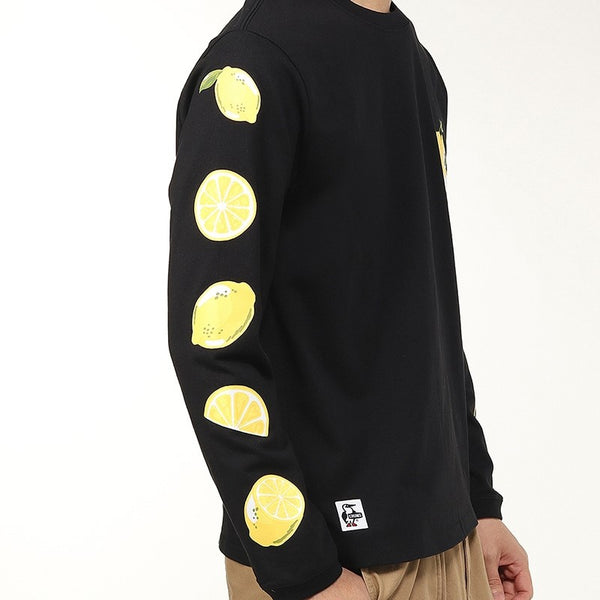 【 SALE 】CHUMS ( チャムス ) チャムスレモンロングスリーブTシャツ | ロンT | ロングTシャツ | 長袖 | 長袖シャツ | トップス | ロングスリーブTシャツ | コットン100% | レモン柄 | 可愛い | CH01-2513 | ちゃむす