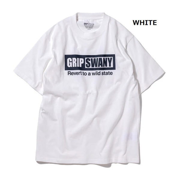 【 SALE 】GRIP SWANY ( グリップスワニー ) 【 GSMCT0009 】 BOX LOGO TEE | シャツ | 半袖 | 半袖シャツ | Tシャツ | ロゴ | シンプル | ショートスリーブTシャツ | プリントT | 夏服 | カジュアル | ぐりっぷすわにー
