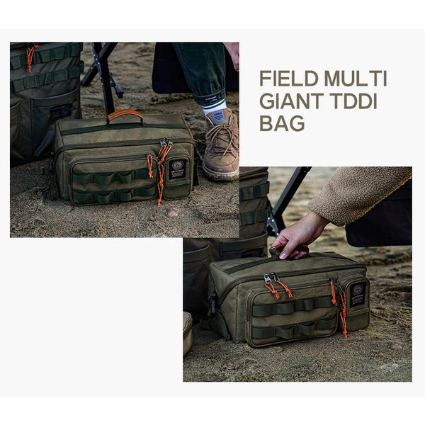 KZM OUTDOOR( カズミ アウトドア )フィールドマルチジャイアントツールバッグ ツールバッグ マルチ 旅行 キャンプ用品 HD600D 内部空間分離 2タイプ 持ち手アウトドアポーチ 収納ケース 収納バッグ 小物入れ マルチ収納 おしゃれ  K23T3B03