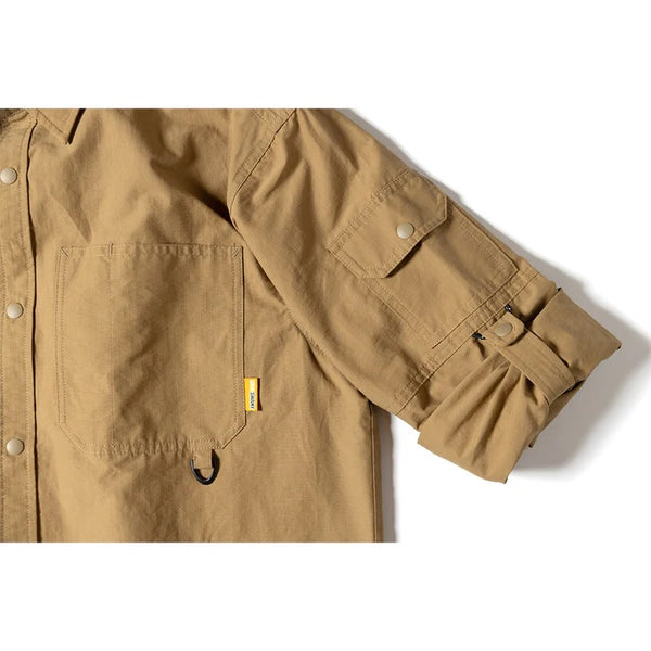 【 SALE 】GRIP SWANY ( グリップスワニー ) 【 GSMSH0016 】 GEAR POCKET SHIRT | シャツ | 長袖シャツ | アウトドア | レジャー | キャンプ | コットン | ナイロン | 綿 | ポケット | 大容量 | ぐりっぷすわにー