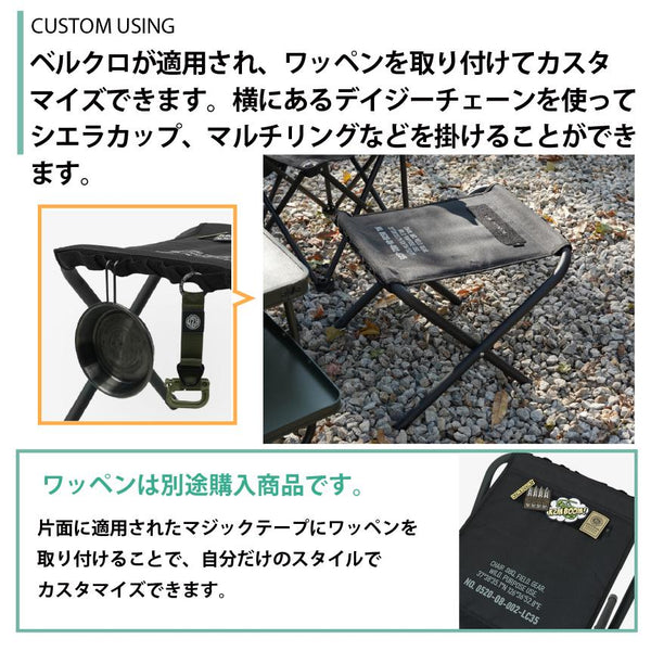 KZM OUTDOOR ( カズミアウトドア ) フィールドBBQチェア2Pセット K23T1C07  | 折りたたみ椅子 | ブラック | オリーブカーキ | アウトドアチェア | キャンプ | アウトドア | 釣り | 耐荷重100kg