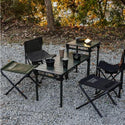 KZM OUTDOOR ( カズミアウトドア ) フィールドBBQチェア2Pセット K23T1C07  | 折りたたみ椅子 | ブラック | オリーブカーキ | アウトドアチェア | キャンプ | アウトドア | 釣り | 耐荷重100kg