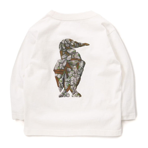 【 SALE 】CHUMS ( チャムス ) シンジロウタナカ キッズ オーバーサイズド BBL ブラッシュドロングスリーブ Tシャツ キッズ | ロンT | キッズ服 | アパレル | トップス | ホワイト | 子供服 | オーバーサイズ | コットン