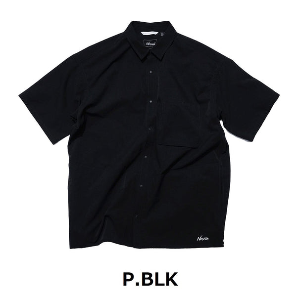 【 SALE 】NANGA ( ナンガ ) DotAir® COMFY S/S SHIRT ( MEN ) ドットエア コンフィー ショートスリーブシャツ | メンズ | シャツ | 半袖シャツ | ウェア | トップス | 襟 | 胸ポケット | シワになりにくい | 快適