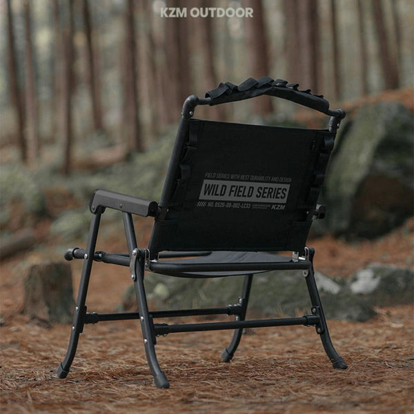 KZM OUTDOOR( カズミ アウトドア )フィールドスラブチェア FIELD SLAB CHAIR ブラック K23T1C02