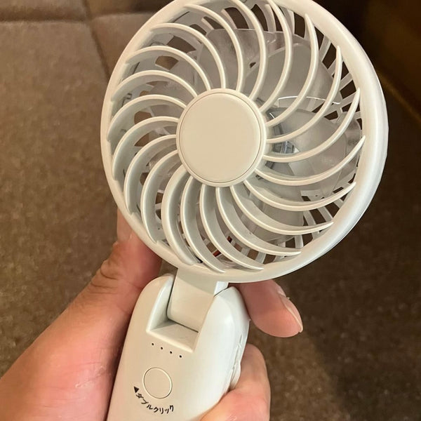 Life on Products ( ライフオンプロダクツ ) 大風量ダブルファン カラビナ付 | 扇風機 | ポータブル扇風機 | 持ち運び | フェス | キャンプ | アウトドア | レジャー | 通勤 | 暑さ対策 | 熱中症対策 | 祭り | シンプル | 手で持てる