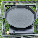 KZM OUTDOOR( カズミ アウトドア )深型 | デザイングリドルR | 40cm | 深型 | キャンプ | フライパン | 鍋 | ハンドル | キャリーバッグ | 皿 |  焼き物 | 炒め物 | 5T | 耐食性 | 耐摩耗性 | アルミ | プレート | 調理器具 | アウトドア | バーベキュー | グリル | NEW | マルチグリドル