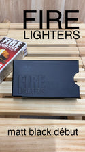FIRELIGHTERS ( ファイヤーライターズ ) FIRELIGHTERS SLEEVE CASE matte black/ ファイヤーライターズ スリーブケース マットブラック 火起こし 焚き火 薪ストーブ キャンプ アウトドア | スウェーデン マッチ | Swedish Match