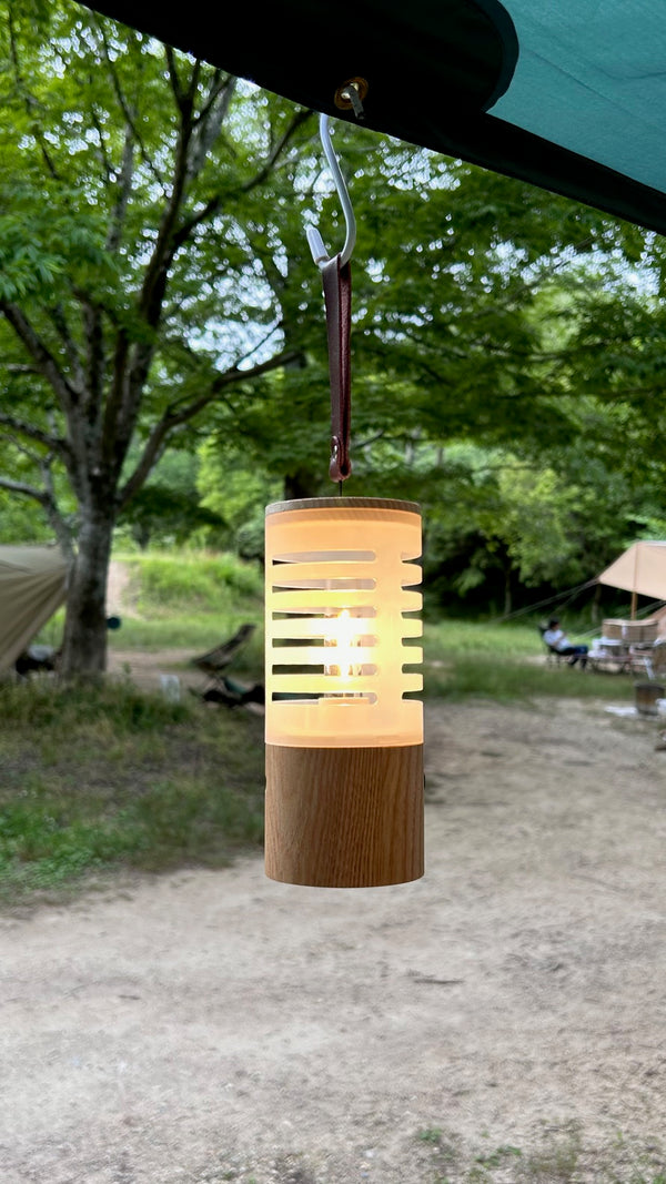 【 SALE 】FIELD SEVEN ( フィールドセブン ) キャンピングウッドライト | 充電式 LED ランタン